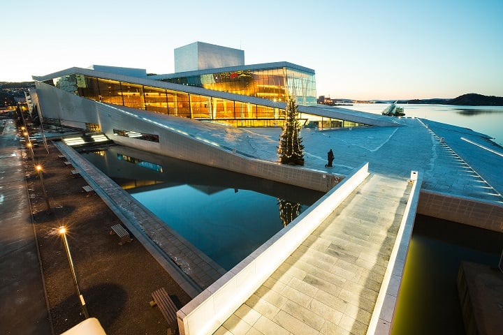 Oslo Opera and Ballet House in Oslo, Norway 